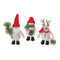 Melrose Plush Santa Snowman and Moose (Set of 6)