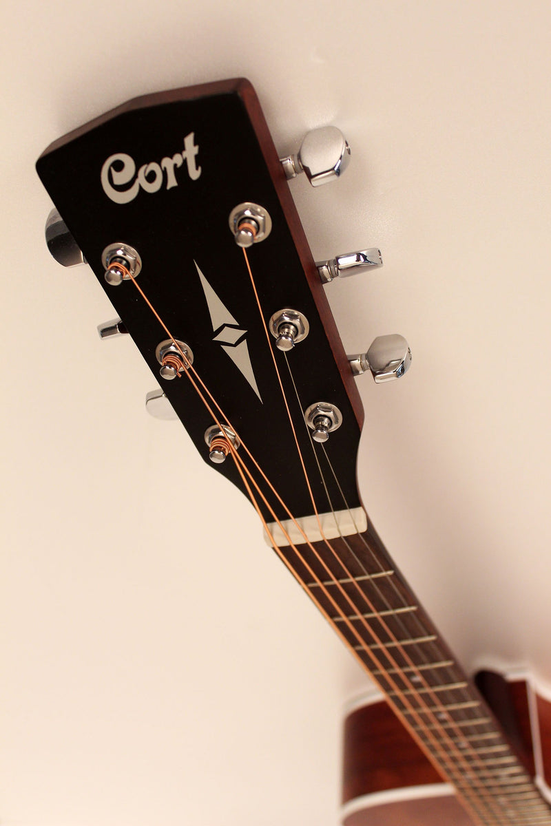 Cort SFXMEMOP SFX Series Acoustic-Electric Cutaway Guitar - Open Pore Mahogany