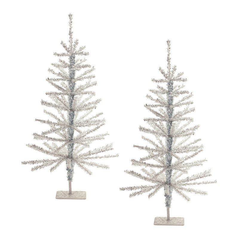 Melrose Tinsel Pine Tree (Set of 2)