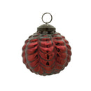 Scalloped Glass Ball Ornament (Set of 12)