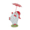 Melrose Whimsical Dancing Garden Gnome Figurine with Umbrella (Set of 4)