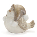 Melrose Glittered Winter Bird with Hat (Set of 4)