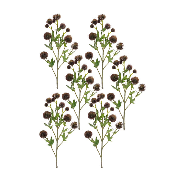 Melrose Brown Allium Floral Spray (Set of 6)