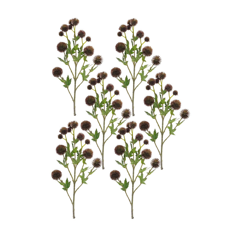 Melrose Brown Allium Floral Spray (Set of 6)