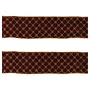 Melrose Ornate Diamond Pattern Wired Ribbon (Set of 2)