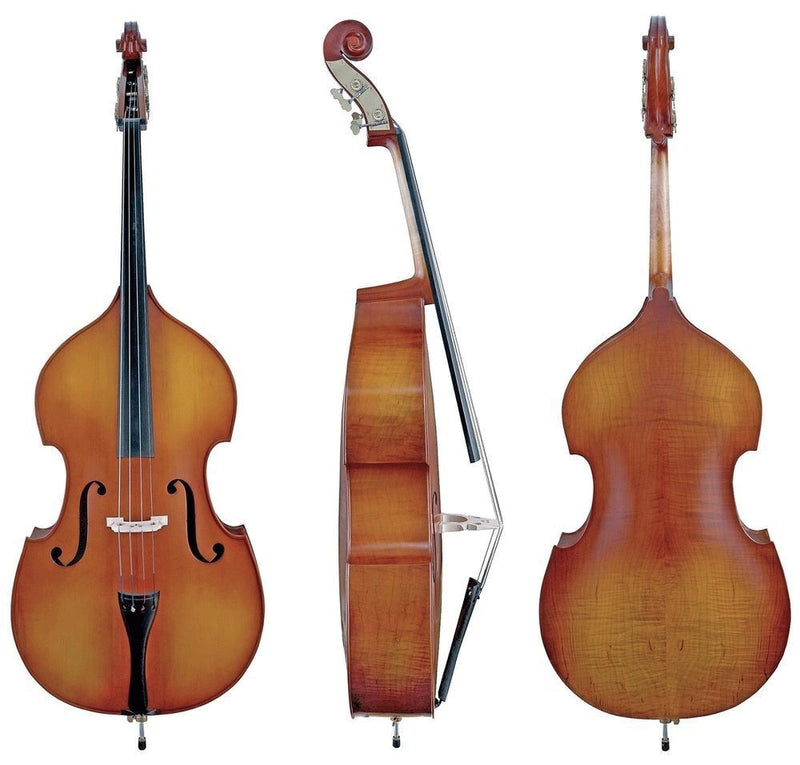 Gewa Basic Line 3/4 Gamba Double Bass Solid Spruce Top - Golden Brown