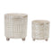 Melrose Footed Stone Planter Set of 2 Planter, Dolomite