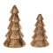Melrose Modern Wood Pine Tree (Set of 2)