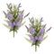 Melrose Mixed Lavender Floral Bush (Set of 2)