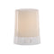 Melrose LED FIA Flame Designer Candle with White Hue 3"H