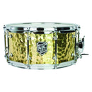 SJC Drums Alpha Brass Snare – 6.5"x14" - Hammered Brass Shell