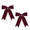Melrose Burgandy Red Holiday Bow (Set of 2)
