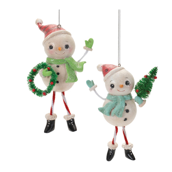 Melrose Nostalgic Snowman Ornament (Set of 12)