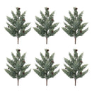Melrose Glittered Juniper Spray (Set of 6)