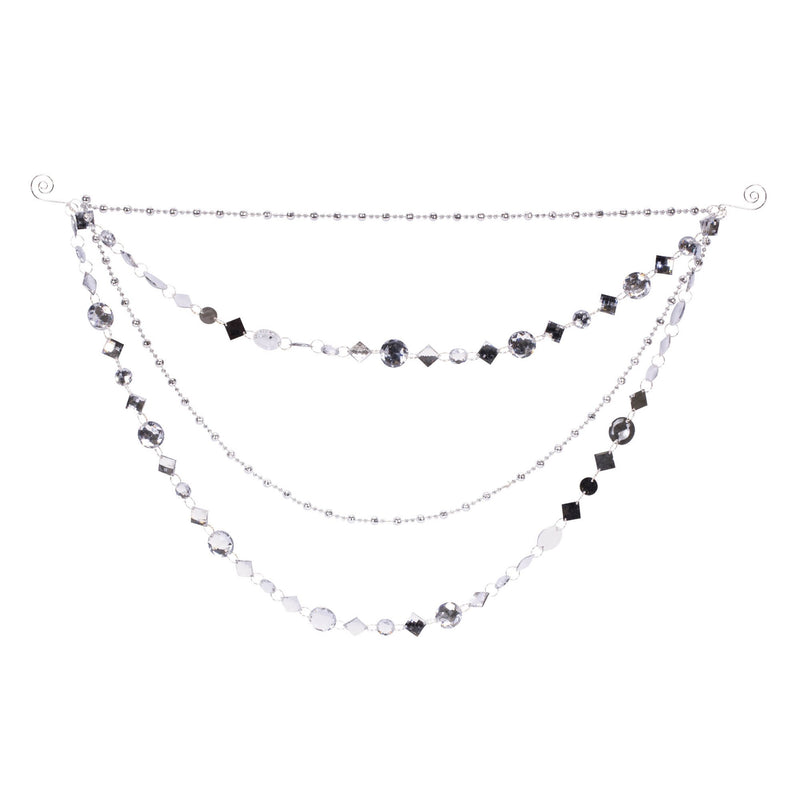 Melrose Jewel Bead and Chain Link Garland (Set of 2)