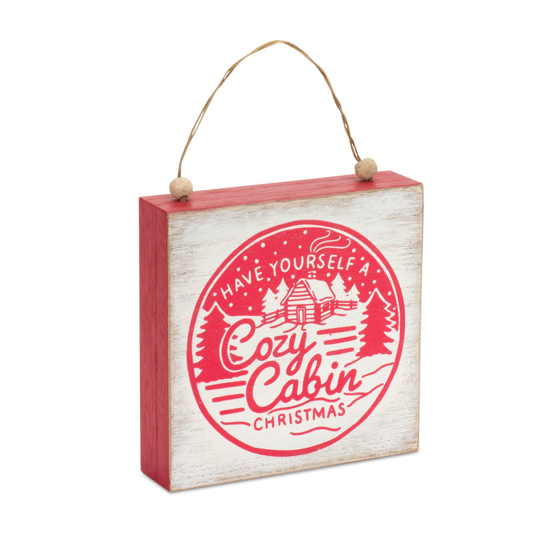Melrose Winter Cabin and Trails Sentiment Sign (Set of 4)