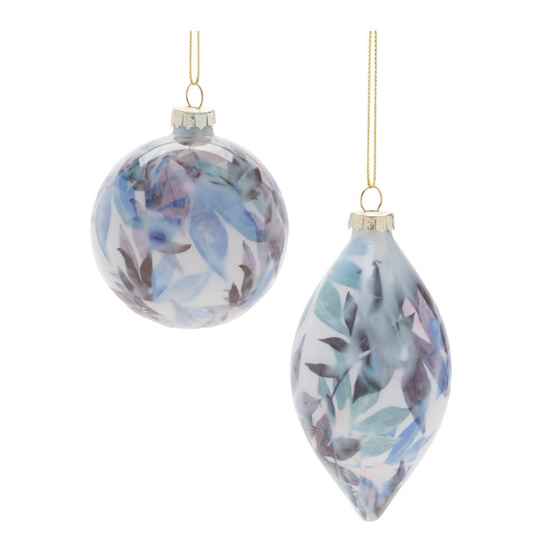 Melrose Artful Glass Ornaments – Set of 12