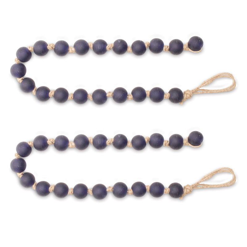 Melrose Frosted Glass Bead Garland (Set of 2)