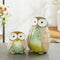 Melrose Terra Cotta Owl Decor (Set of 2)