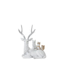Melrose Winter Deer with Woodland Friends Figurine (Set of 2)
