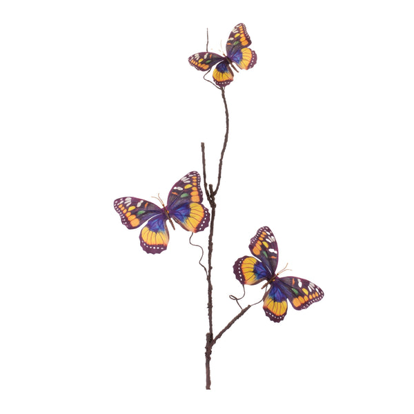 Melrose Butterfly Twig Spray (Set of 6)