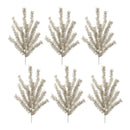 Melrose Glittered Pine Spray (Set of 6)