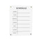 Melrose Acrylic Dry Erase Weekly Calender 19"H Wall Decor, Modern, Acrylic