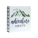 Melrose Wood Adventure Block Sentiment Sign Wall Decor, Rustic