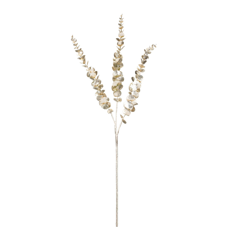 Melrose Glittered Eucalyptus Spray (Set of 6)