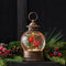Melrose LED Snow Globe Lantern with Cardinal Bird Couple 8.25"H