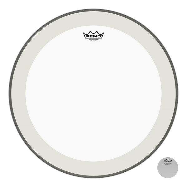 Remo Powerstroke P4 Clear 20" Bass Drumhead, P4-1320-C2