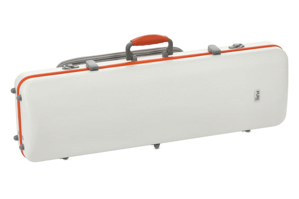 Gewa PURE Polycarbonate 4/4 Violin Case White/Black w/ Subway Handle