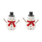 Melrose Glittered Snowman Figurine (Set of 6)