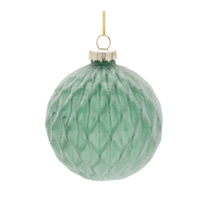 Melrose Frosted Glass Ball Ornament (Set of 12)