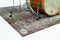 Drum N Base Vintage Persian Style Drum Rug – Classic Worn, 5.34' x 4.65'