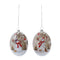 Glass Snowman and Cardinal Bird Ornament (Set of 12)