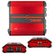 DS18 SXE-2000.4D/RD 4-Channel Class D Amplifier - Red