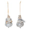 Melrose Ornate Santa and Snowman Finial Ornament (Set of 6)