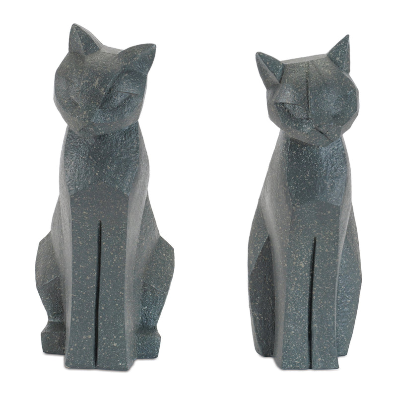 Melrose Modern Sitting Cat Statue (Set of 4)