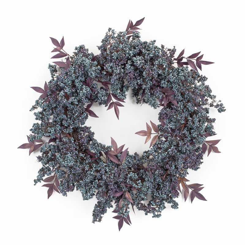 Melrose Mini Berry and Leaf Wreath 20"D