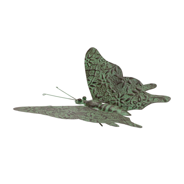 Melrose Iron Metal Butterfly Garden Accent 12.5"L