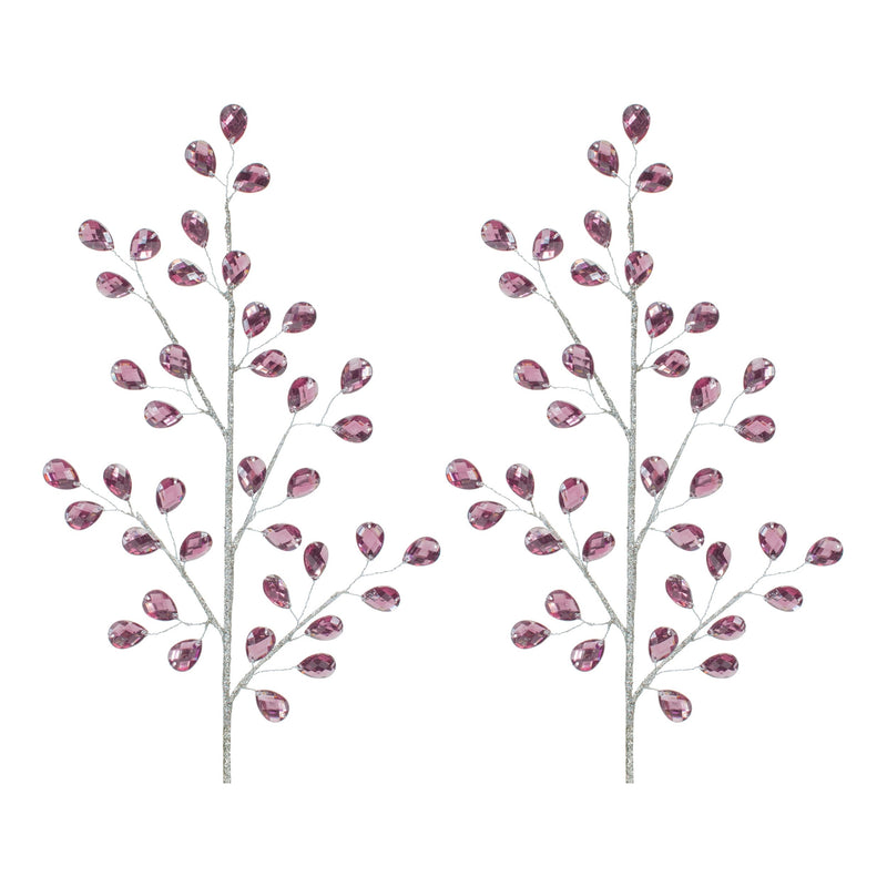 Melrose Purple Jewel Spray (Set of 2)