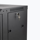 On-Stage RKD1200 Durable 12U Wall-Mount Knock-Down Equipment Rack - Lockable
