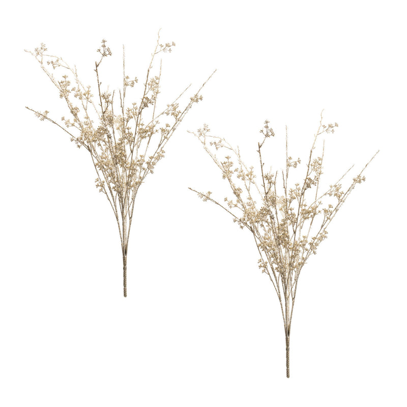 Melrose Beaded Iced Berry Spray (Set of 2)