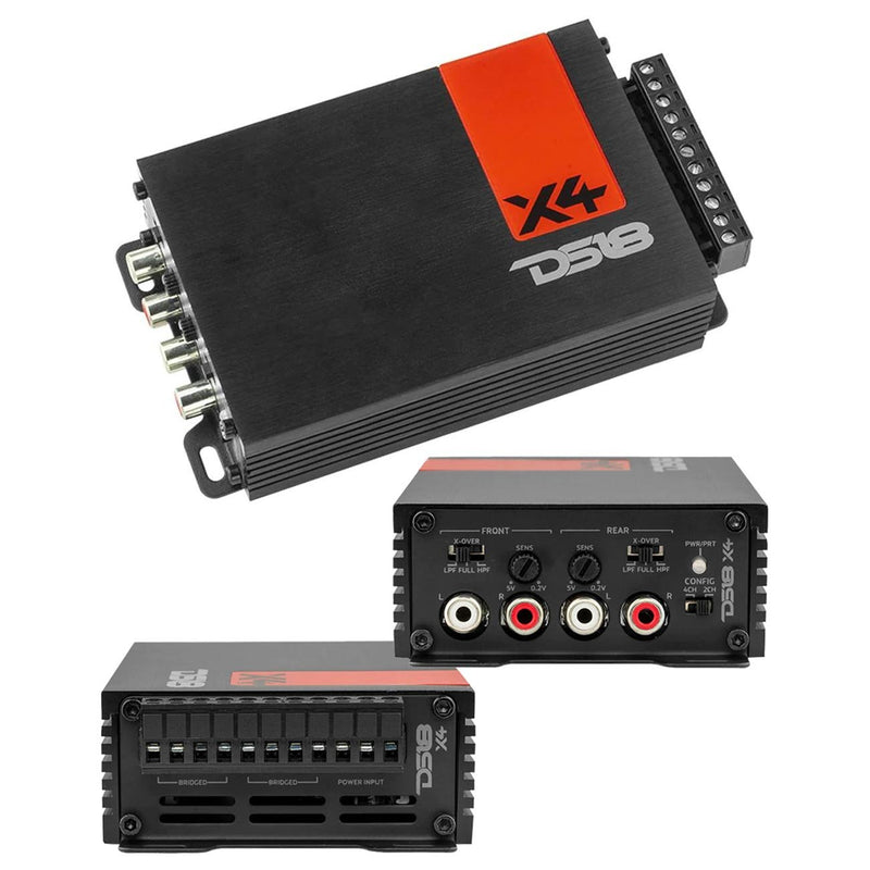 DS18 X4 4-Channel 560W RMS Amplifier