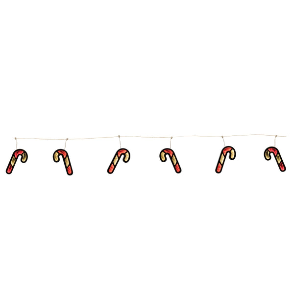 Melrose Candy Cane Ekkolight Garland 68"L