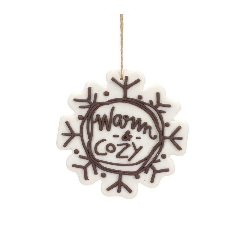 Melrose Cut Cookie Design Snowflake Ornament (Set of 12)