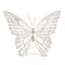 Melrose Stone Butterfly Shelf Sitter with White Washed Finish (Set of 3)