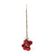 Melrose Red Glass Ball Cluster Drop Ornament (Set of 2)