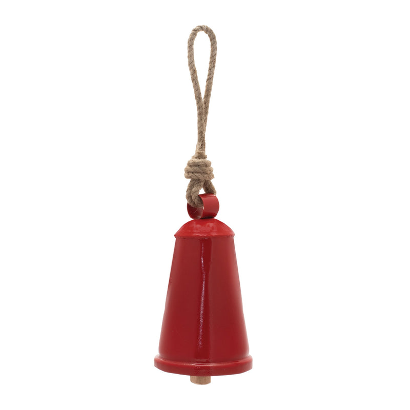 Melrose Rustic Metal Bell Ornament (Set of 4)